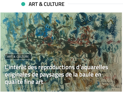 On parle de nos reproductions d'aquarelles originales.