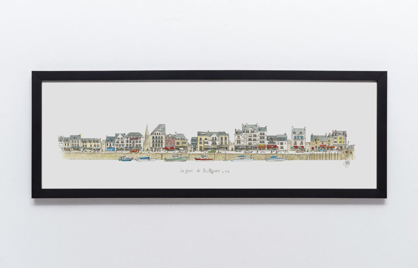 Tableau, aquarelle, Gérard Lusteau, le Pouliguen, cadeau, artiste, paysages, aquarelle originale, idée décoration, décoration, idée cadeau, presqu'ile guerandaise