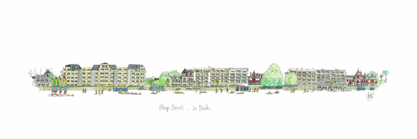 Tableau la Baule - Plage Benoit 1 - Ligne 42