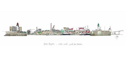Carte postale Jetée des marées - Saint Nazaire