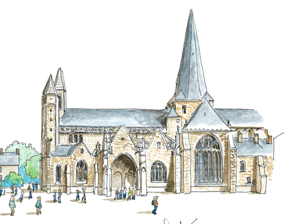 Tableau Guérande - La place du Pilori - Ligne 42