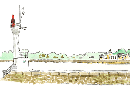 Tableau le Pouliguen - Plage du Nau - Ligne 42