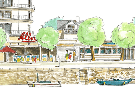 Tableau le Pouliguen - Plage du Nau - Ligne 42