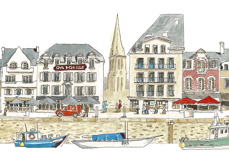 Tableau le Port du Pouliguen - 1/2 - Ligne 42