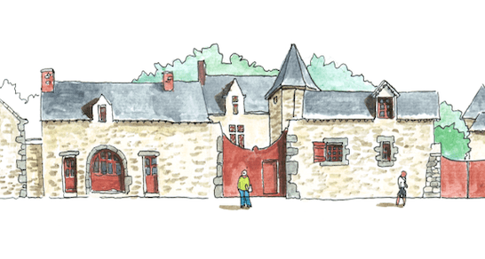 Tableau Guérande - La place du Pilori - Ligne 42