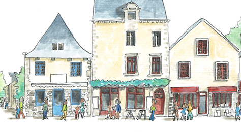 Tableau, aquarelle, Gérard Lusteau, guerande, cadeau, artiste, paysages, aquarelle originale, idée décoration, décoration, idée cadeau, presqu'ile guerandaise