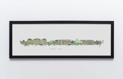 Tableau, aquarelle, Gérard Lusteau, La Baule, cadeau, artiste, paysages, aquarelle originale, idée décoration, décoration, idée cadeau, presqu'ile guerandaise, plage de la baule, plage benoit