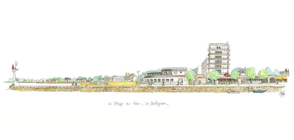 Carte Postale La plage du Nau - Le Pouliguen - Ligne 42